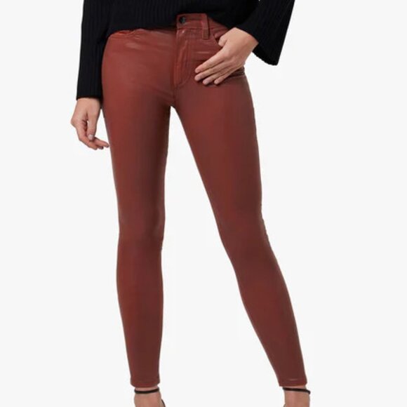 Joe's Jeans Pants - NWT Joe's Women Sz 29 The Charlie High Rise Skinny Coated Cinnamon Ankle Jeans